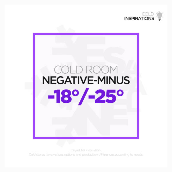 MINUS- NEGATIVE - REFRIGERATOR - COLD ROOM