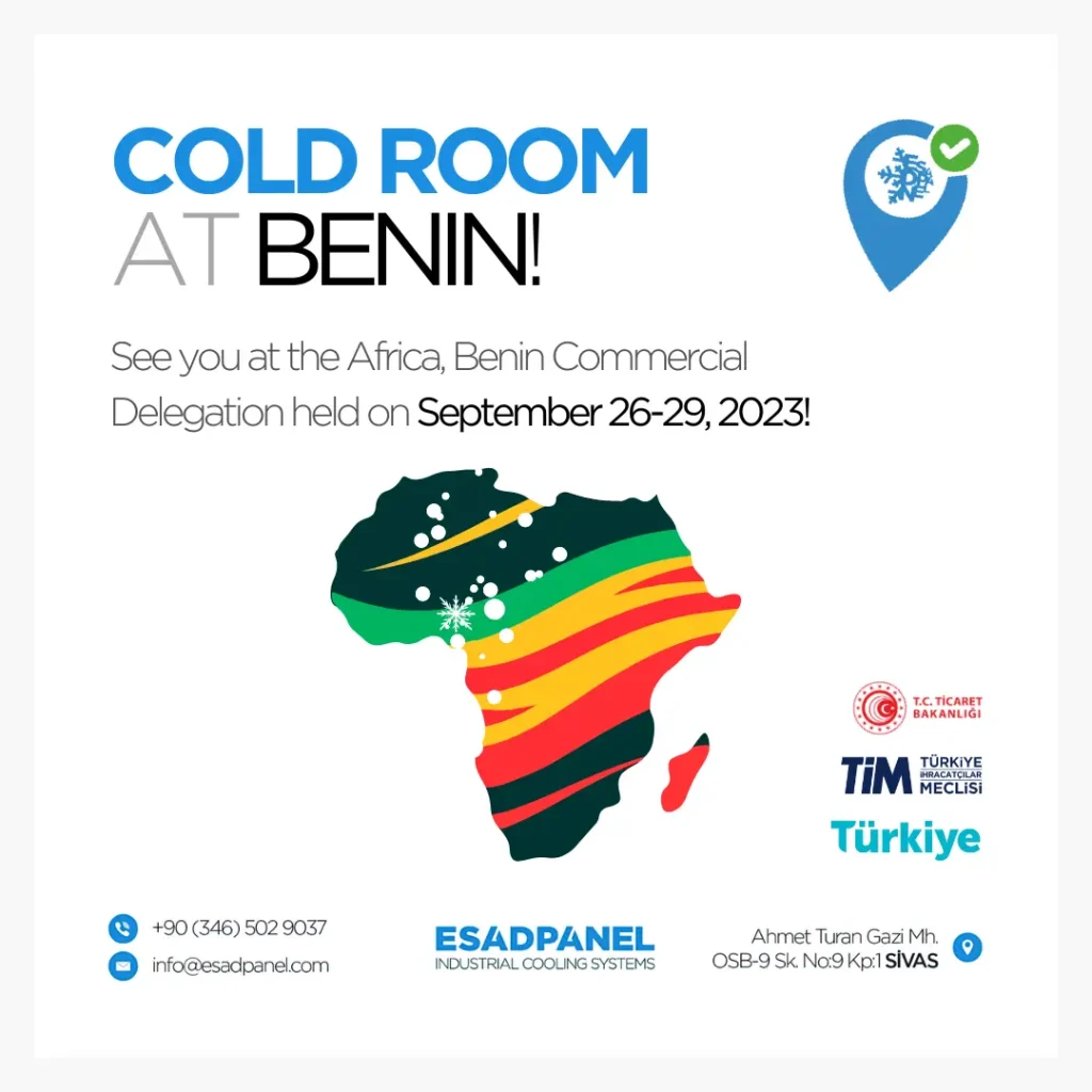Cold room delegation at Benin Africa
