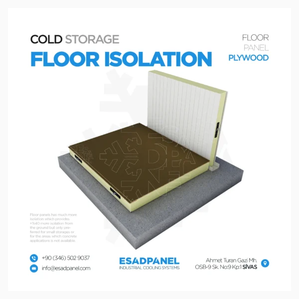 Cold Room Plywood Panel - Cold Room Floor Panel - Frigo Floor Panel - Refrigeration Floor Panel