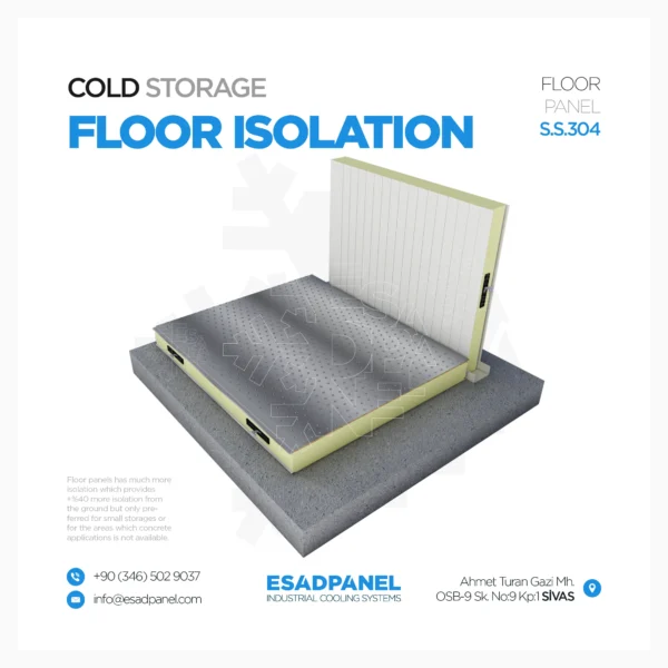 Cold Room Panel - Cold Room Floor Panel - Frigo Floor Panel - Refrigeration Floor Panel