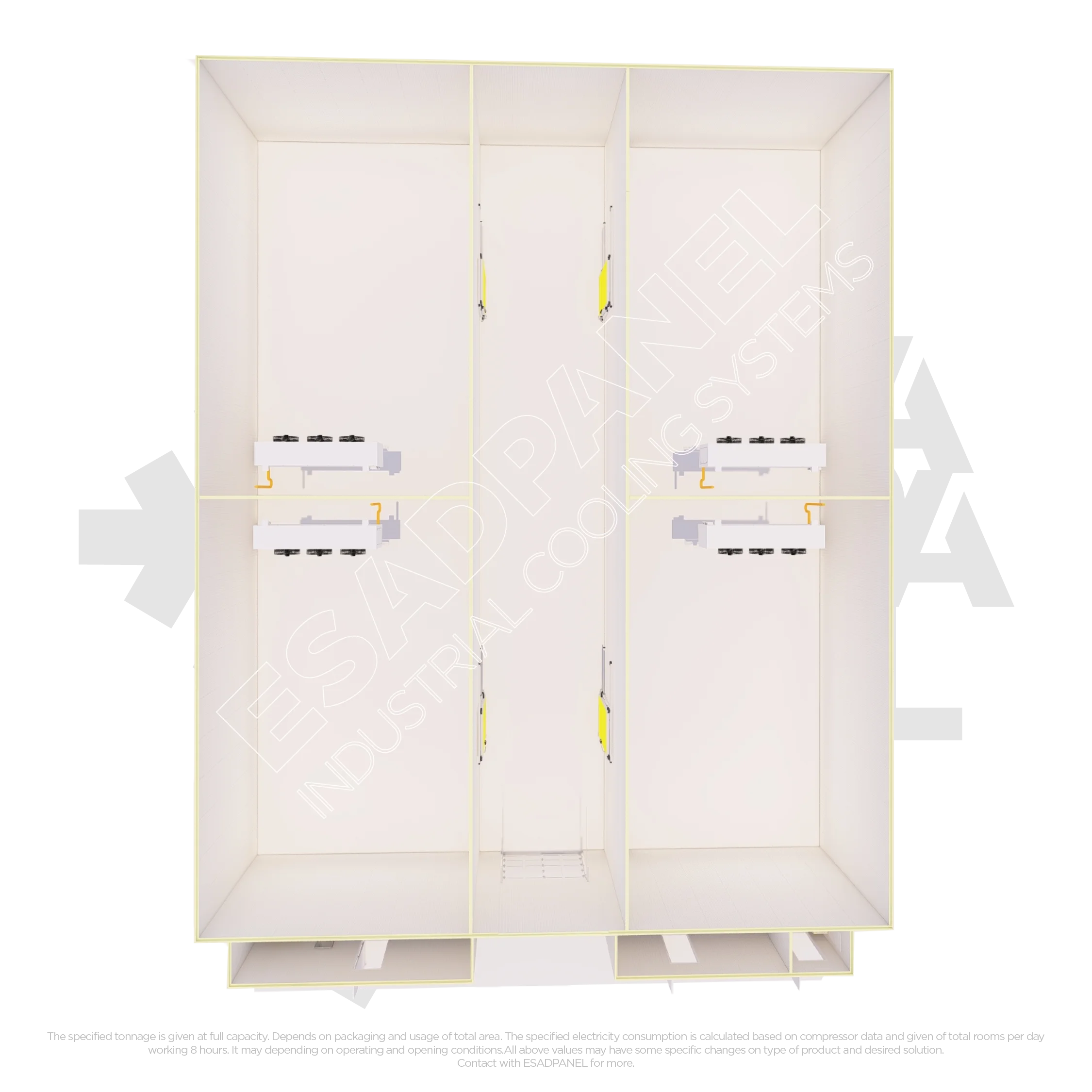 apple cold room 2d drawings & 3d renders5