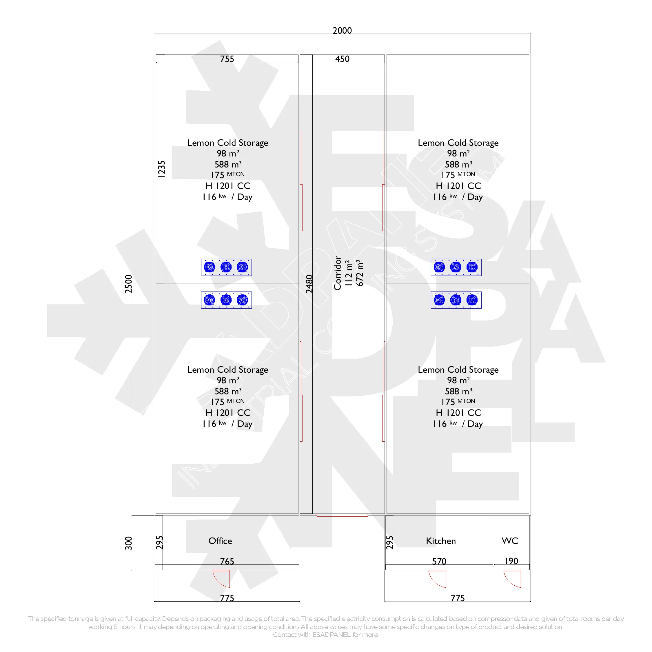 Lemon Storage 7 500m2 lemon storage, lemon cold storage ,lemon cold room,