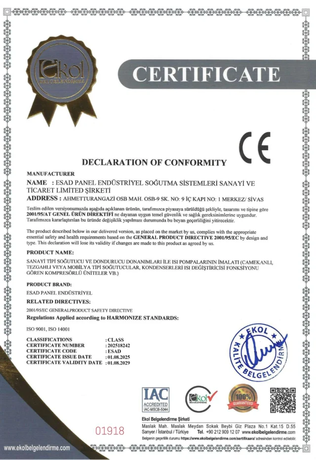 ESAD PANEL - CE Declaration of Conformity